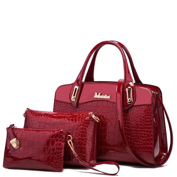 

women handbag composite bag handbag women's stone pattern luxury designer female shoulder bags high quality