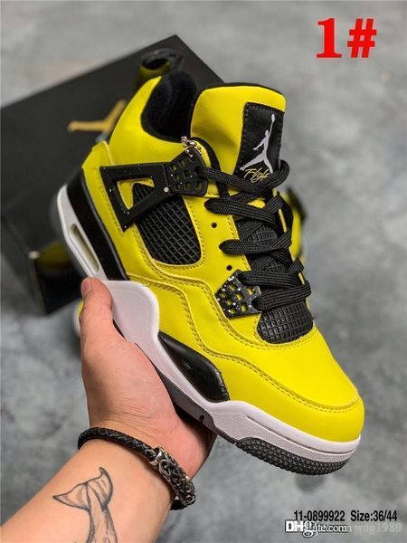 

new fashion 4 4s beautiful sneakers mens womens basketball shoes fiba unc men sports size 36-44