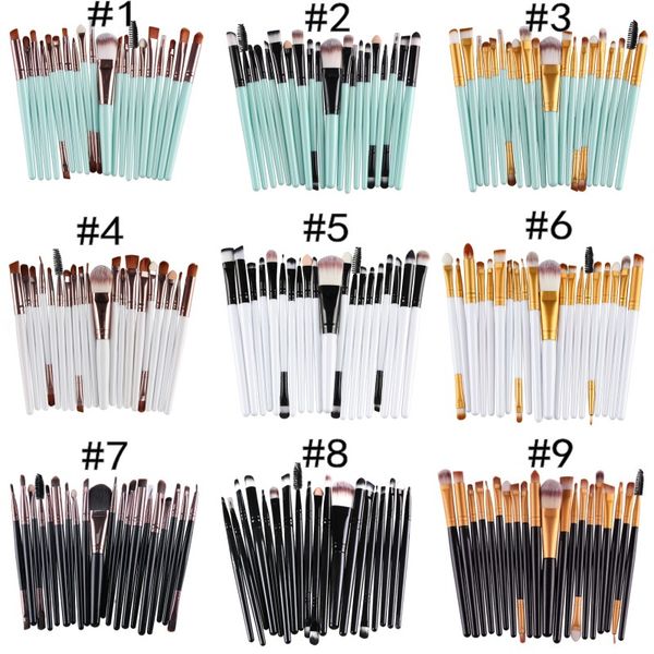 

20pcs makeup brushes set eye shadow foundation powder eyeliner eyelash lip make up brush cosmetic beauty tool kit 22 colors