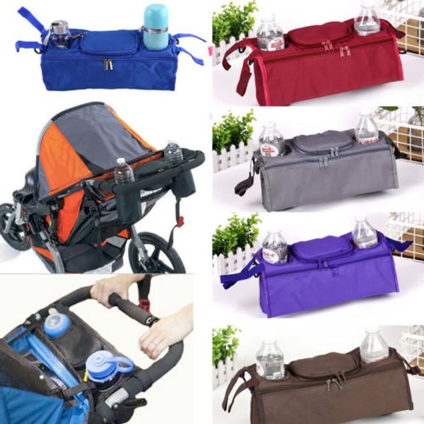 

baby pram stroller buggy storage pushchair bag organizer bottle cup pouch holder