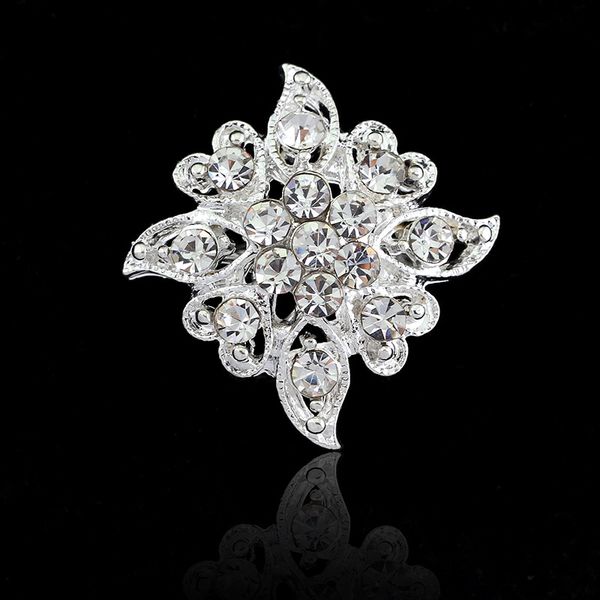 

rhinestone fashion collar pin geometric brooch exquisite diamond brooch wholesale, Gray