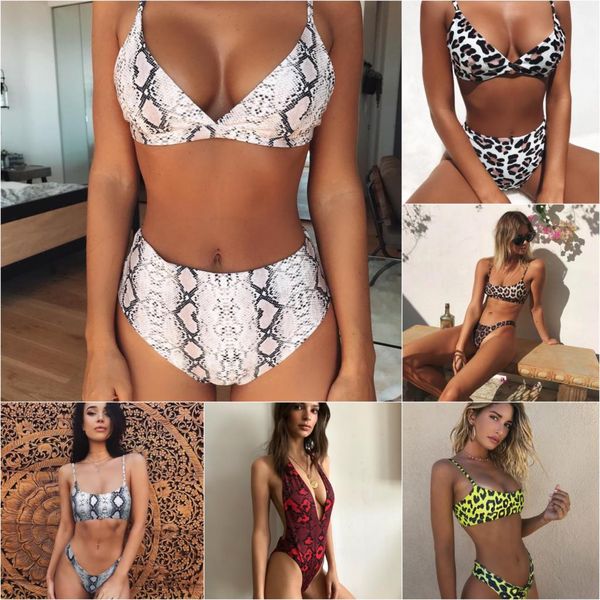 

bikinis mujer biquini maillot de bain femme bathing suit women leopard print swimsuit swimwear bikini push up, White;black