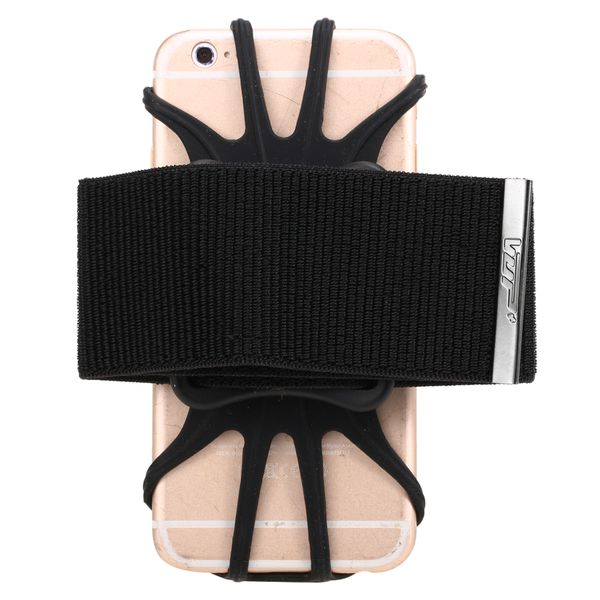

phone armband universal portable phone holder silicone detachable rotatable cell armband wristband for cycling jogging