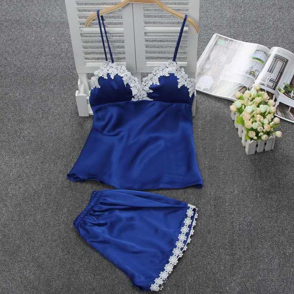 

lingerie set sleepwear women's pajama set temptation babydoll nightwear cute cami and shorts pijama 2, Black;red