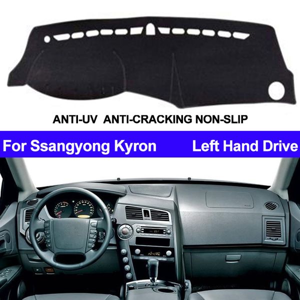 

car dashboard cover dashmat for ssangyong kyron auto inner sun shade dash board mat cover pad carpe car styling anti-sun