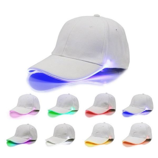 

led light up baseball hat glowing cap perfect for party hip-hop running and more sporting led hat christmas gift dropshipping