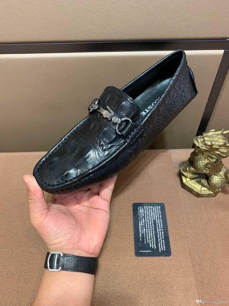 

2020 new luxury designer men's high-end leather shoes pigskin lining wear-resistant outsole wears stylish and comfortable 38-44