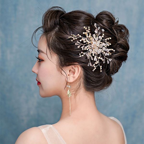 Vogue Wedding Bridal Bride Crystal Rhinestone Comb Hair