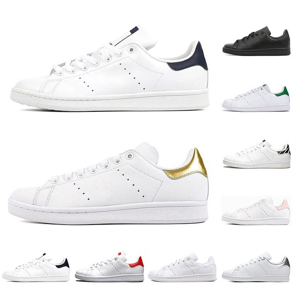 

с носками нового высокого качеством марки стан кузнец спорт кожа мужчины женщиной конструктором flats кроссовками темно-синей белой открытой, Black