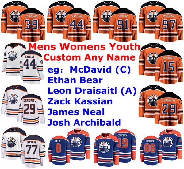 

edmonton oilers jerseys womens jujhar khaira jersey riley sheahan patrick joakim russell nugent-hopkins ice hockey jerseys custom stitched, Black;red
