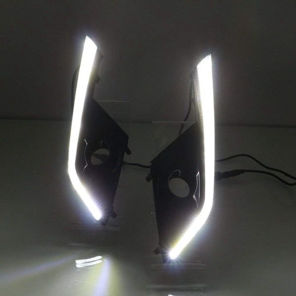

led daytime running light for cx-3 cx3 2015-2018 car accessory waterproof abs 12v drl fog lamp decoration