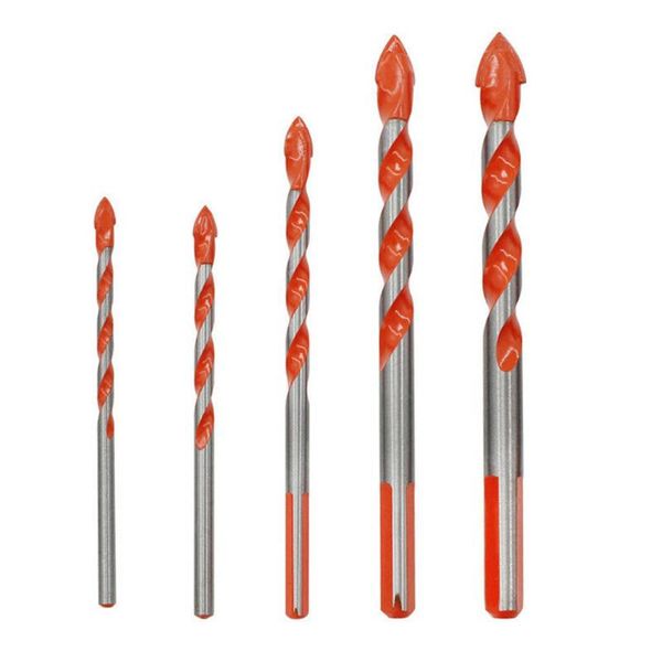 

multifunctional drill bits wall ceramic glass punching hole 5pcs working set drill bit tools hole puncher woodworking tools