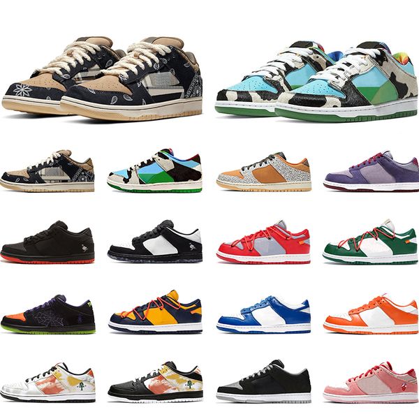

2020 grateful dead dunk low chunky dunky skateboard shoes bears orange green acg terra kentucky mens womens trainers sports sneakers, Black