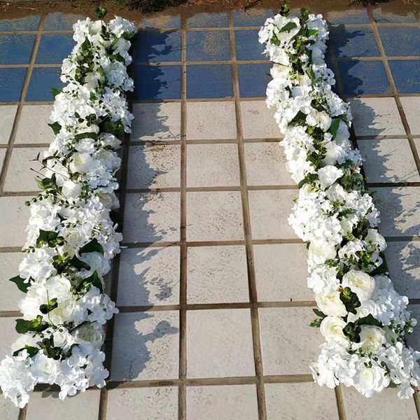 

artificial flower hydrangea peony rose silk flower wedding road lead for wedding arch square pavilion corners decorative flowers