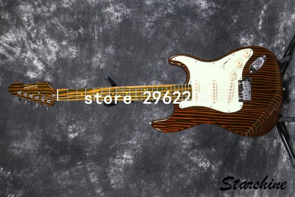 

starshine standard electic guitar sr-l03 alnico pickups bone nut cream pickguard cnc made