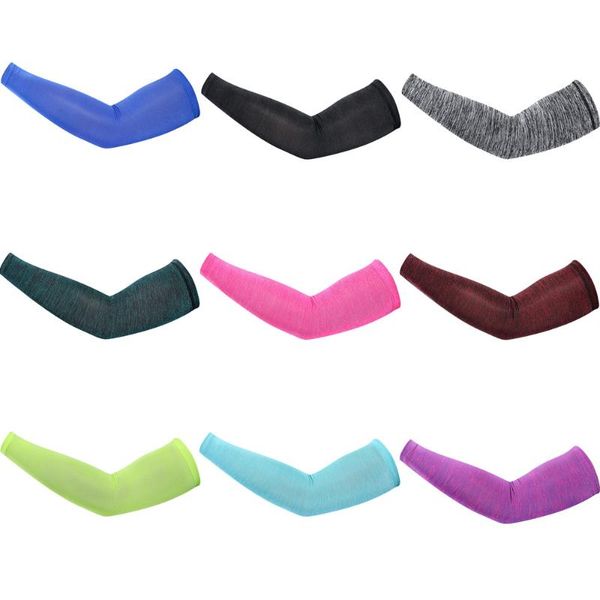 

2018 new arm warmers cuff sleeve cover uv sun protection sports drive cycling #ne802, Black;gray