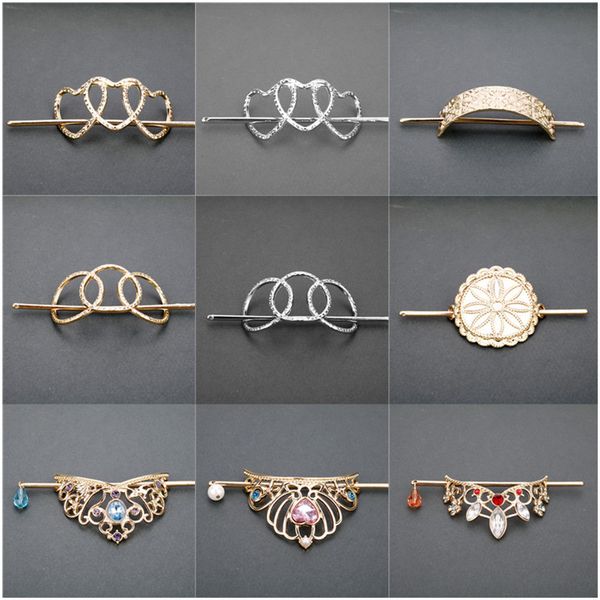 

women hair accessories hair sticks hairpins alloy hearts slide clip fashion headwear jewelry