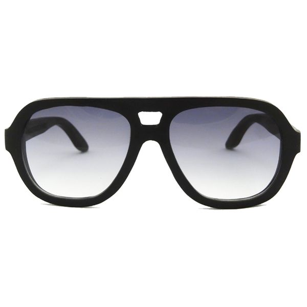 Luxary- Occhiali da sole in legno di ebano di alta qualità Occhiali da sole polarizzati in vero legno Occhiali da sole oversize con logo 6130