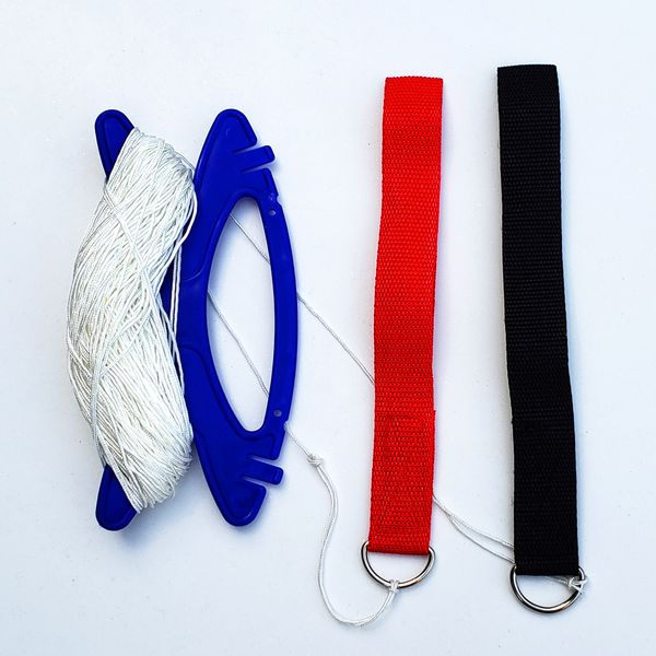 

1.8m dual line parafoil kite with control bar power braid sailing kitesurf rainbow sports beach
