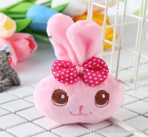 

random design cute little 9cm bowknot rabbit animals plush toys - kawaii plush stuffed toy doll gift hot