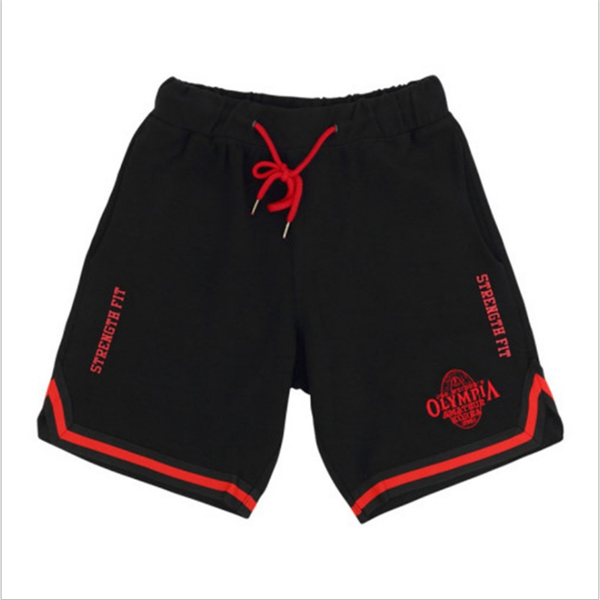 

summer shorts men running training jogging fitness beach shorts quick dry gym workout exercise muay thai boxing short pants, Black;blue