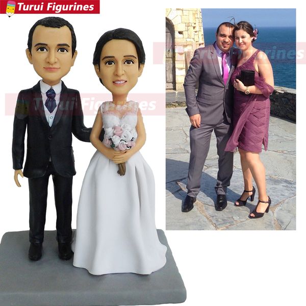 

wedding cake er kissing order custom couple bobblehead mini cartoon statue custom bobblehead wedding figurines doll