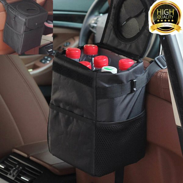 

hanging car trash bag can bin waterproof folding litter garbage storage new 2019
