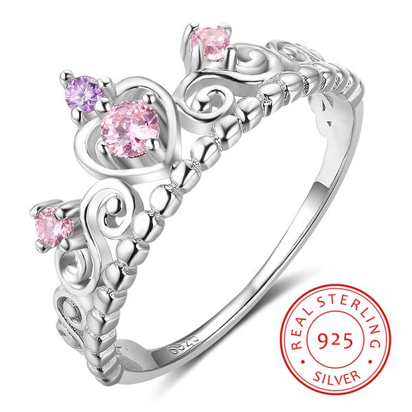 

продажа последнего 2020 реального стерлингового серебра 925 пробы с бриллиантом кольцом любви женщины мужчина обручальных колец, Silver