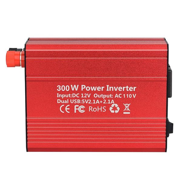 

300w car power inverter dc12v to ac110v/220v dual usb car power converter inversor 12v 220v auto voltage converter transformer