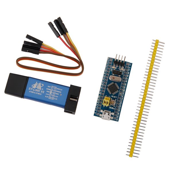 

stm32f103c8t6 arm stm32 minimum system development board module + st-link v2 programming unit stm8 stm32 downloader