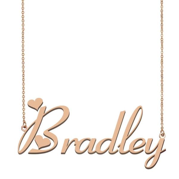 

bradley name necklace, custom name necklace for women girls friends birthday wedding christmas mother days gift, Silver