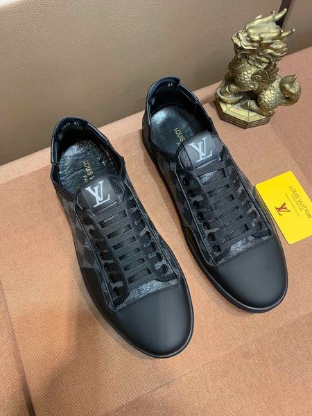 

fast delivery with the same star, high-end luxury men's casual sports shoes, fashion design brand platform men's shoes, versatile, Black