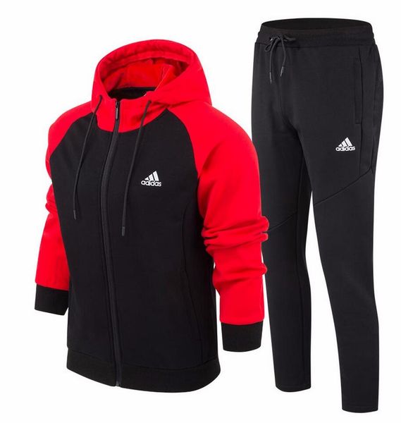 

popular mens tracksuits new brand track suits for mens sportswear with letters mens clothing size l-4xl, Gray