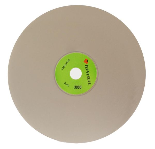 

6" inch grit 3000 fine diamond grinding disc coated flat lap disk lapidary tools ilovetool