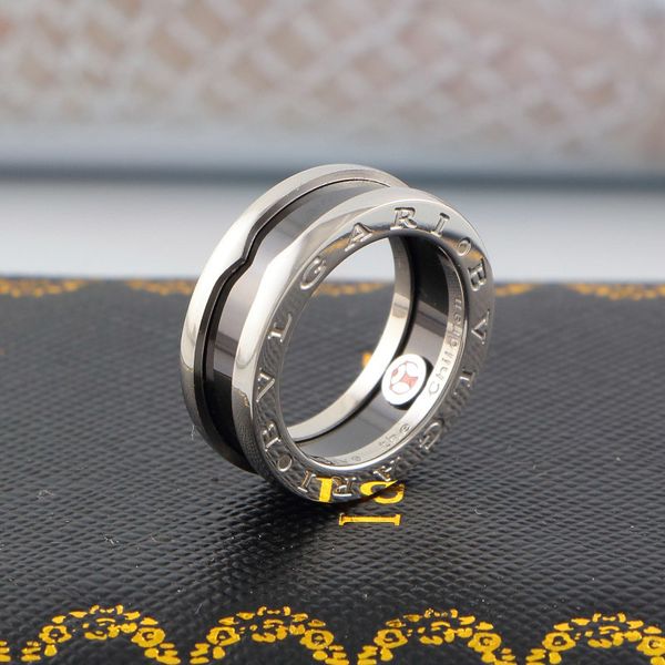 

selling fahion men women 316l stainless steel finger ring famous brand bulgaria style little child charity jewery fashion wedding rings, Silver