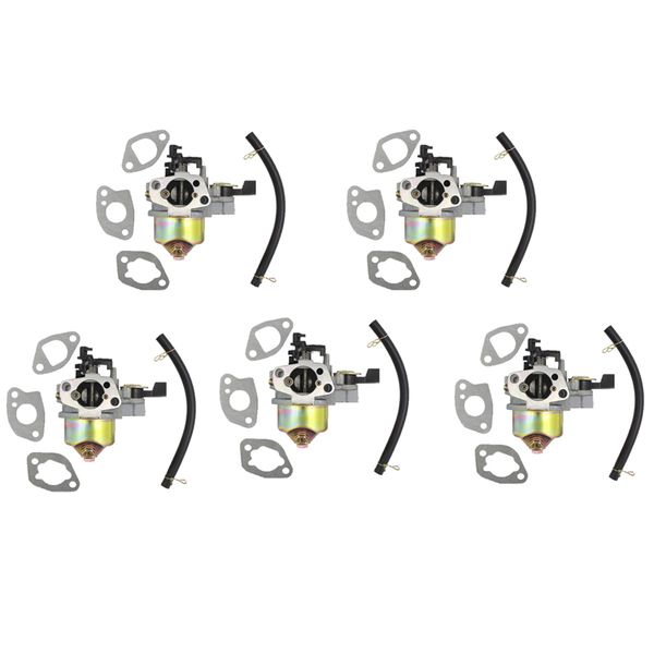 

5 kits carburetor for honda gxv120 gxv140 gxv160 hr194 hr214 hra214 hr215 hr216 carburetor, 15pcs gasket, fuel line, fuel filter