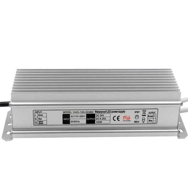 

150w 24v waterproof led driver constant voltage power supply power supply