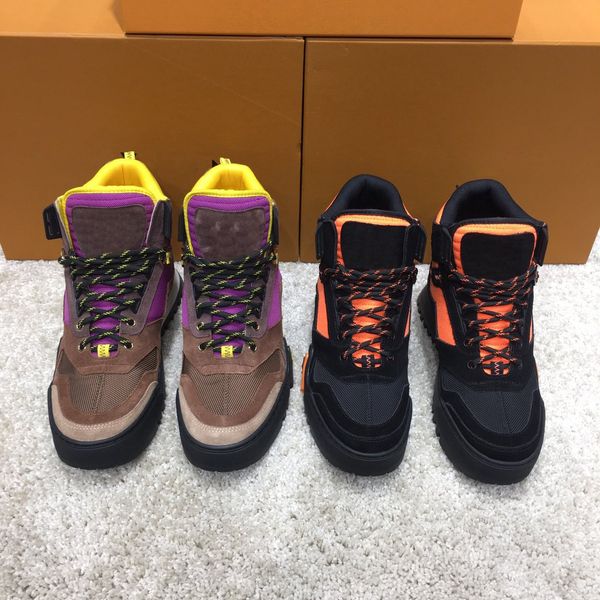 

the latest mountaineering shoes for men and women cowhide pads in breathable mesh fashionable travel shoes r shoes hiking, Black