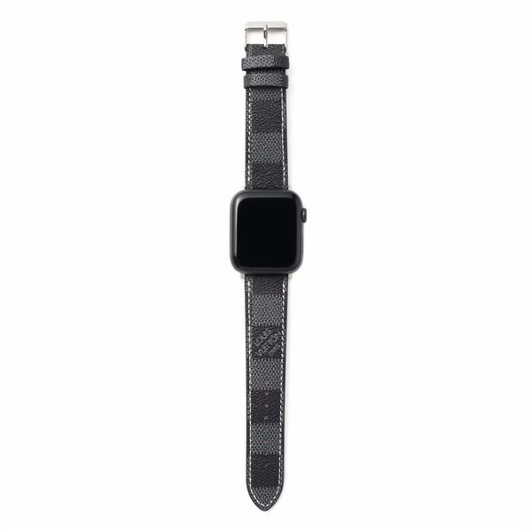 

watch band strap for apple 42mm 44mm pu leather smart watches replacement with adapter connector for apple series 3 2 1