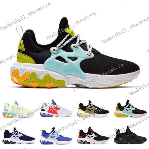 

new react presto mesh men running shoes olympic phantom red bred dharma triple black white runner breathable women sports sneakers a08