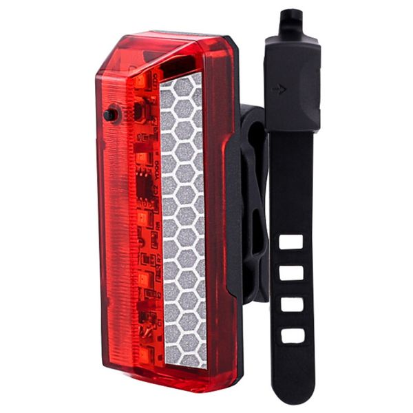 

1pcs bike rear light rechargeable led safety warning night tail light