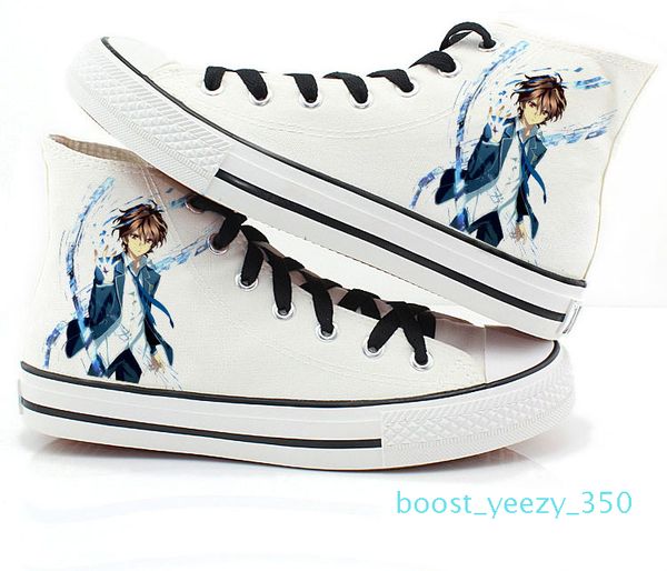 

high-q guilty crown ouma shu casual canvas shoes guilty crown tsutsugami gai yuzuriha flat bottom duck shoes plimsolls 35b, Black