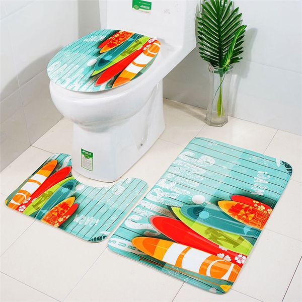 

new bath mats set 3pcs non-slip suction grip non-slip bathroom mat bathroom carpet doormats 30