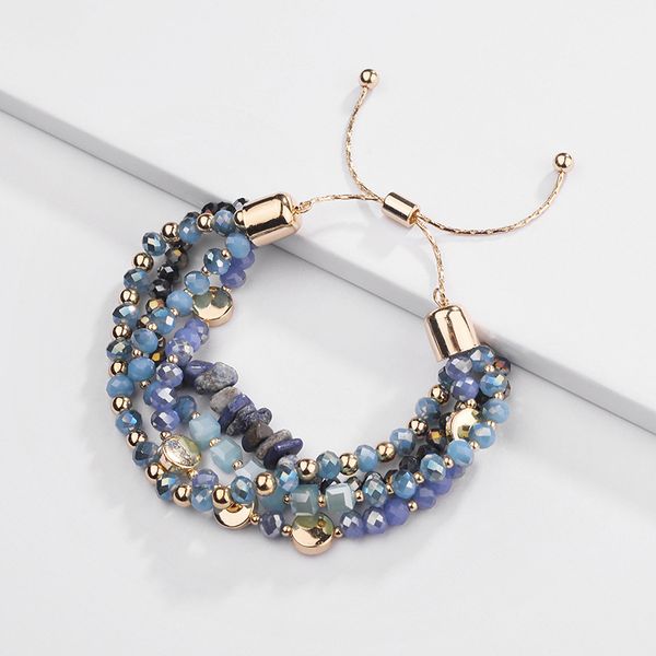 

4 colors adjustable charms bracelet glass crytstal bracelet fashion women jewelry party wedding dating gift, Black