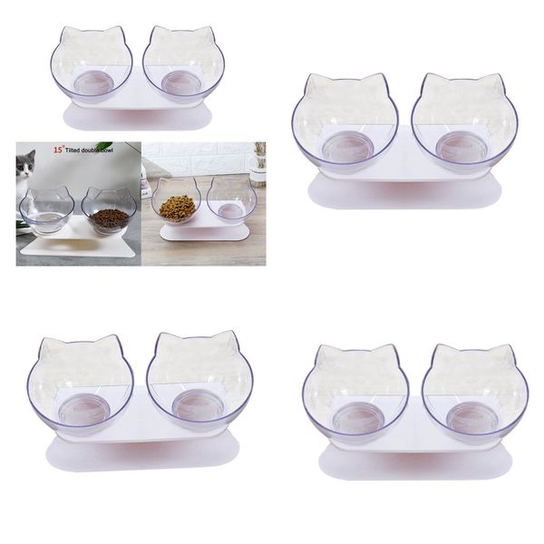 

3шт cat повышенного питание вод чаша воспитанного feeder easy clean double чаша