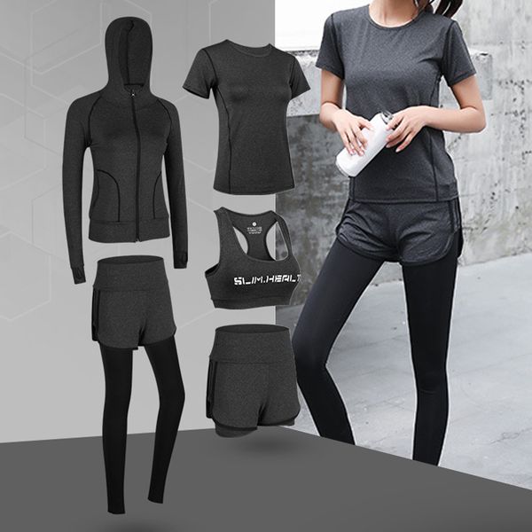 

women yoga sets five piece 5 set female clothing sets gym clothes for women sportswear sports training gym training clothes