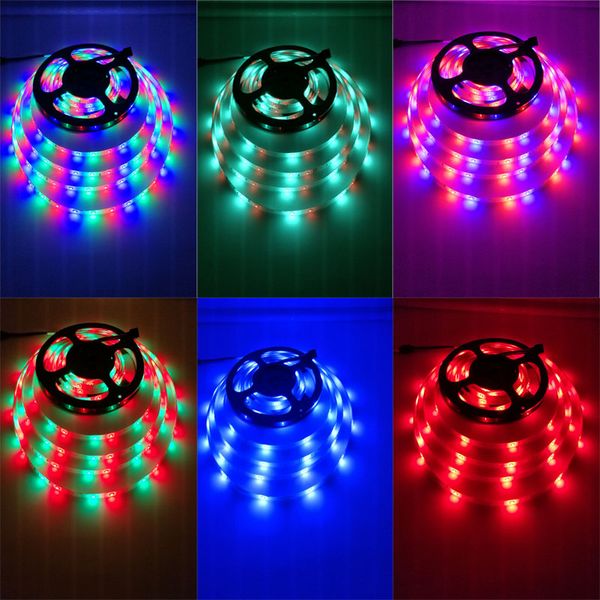 

5m led strip 5050 dc12v 30leds/m flexible led light rgb wifi bluetooth controller smd5050 led strip home decoration lamp