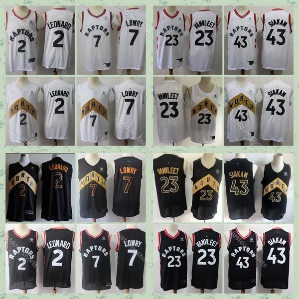 

2020 mens youth toronto raptorsjersey pascal 43 siakam authentic kyle 7 lowry stitched fred 23 vanvleet basketball jersey black white, Black;red