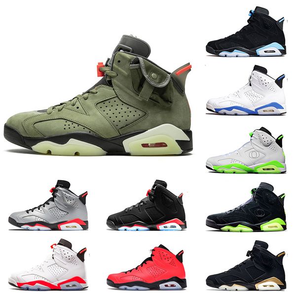 

travis scott 6 basketball shoes 3m reflective infrared 6s oregon ducks pe dmp sport blue unc designer trainers sneakers 7-13, White;red