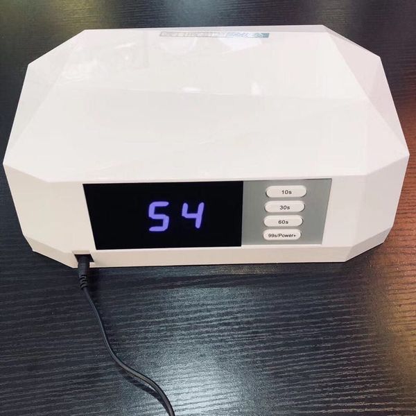 

72w diamond nail dryer dual uv lamp led nail lamp gel polish curing light with bottom 30s/60s timer lcd display for nails